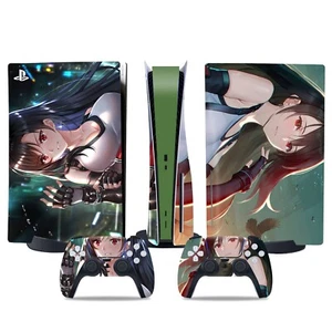Final Fantasy VII Sony PS5 Playstation 5 Skin Aufkleber Schutzfolie Stickers PVC - Picture 1 of 1