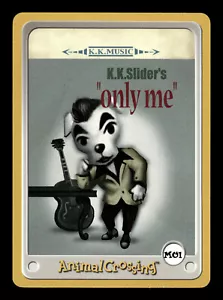 Nintendo Animal Crossing e-Reader K.K. Slider's "Only Me" #M01 Town Tune Card - Picture 1 of 2