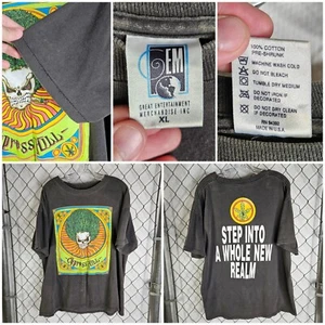 VTG Cypress Hill Step Into A Whole New Realm 1993 Graphic Charcoal T-Shirt XL - Picture 1 of 10