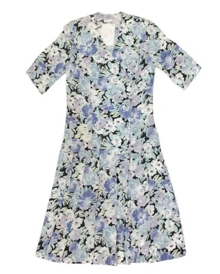 NWT Vtg Laura Ashley Dress Victorian Floral Cottagecore Double Button sz 6 /007 - Image 1 of 4