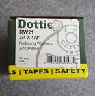 Dottie RW21 3/4" X 1/2" Zinc Plated Reducing Washers (Box of 100)