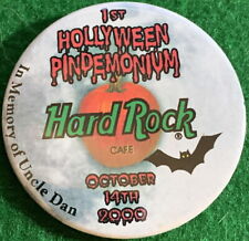 Hard Rock Cafe Hollywood 10-14-2000 1st Holloween Pindemonium 2.25 " Bouton Neuf