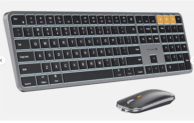 ProtoArc KM100-A Backlit Bluetooth Keyboard & Mouse Combo for Mac -New Open Box - Image 1 of 4
