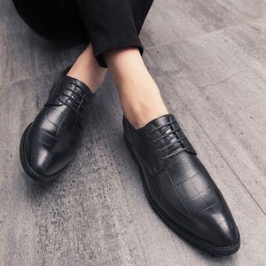 Black Mens Pointy Toe Leather Shoes Business Party Lace up Oxfords Low Top Work