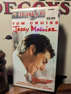 NEW Jerry MaGuire (1996) VHS Tape - Sealed - Rated (R) Watermarked - Tom Cruise - Picture 1 of 6