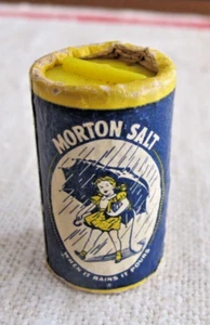 VTG MINIATURE MORTON SALT SHAKER 4/10 OZ - Picture 1 of 7