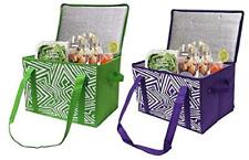 Earthwise Insulated Reusable Grocery Bag Shopping Box with Reinforced Bottom