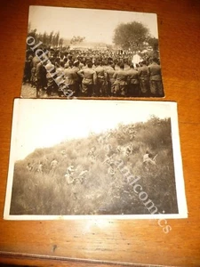 CC.NN. MESSA AL CAMPO E POI ESERCITAZIONE SUL TERRENO 2 BELLE FOTO ORIGINALI - Picture 1 of 3