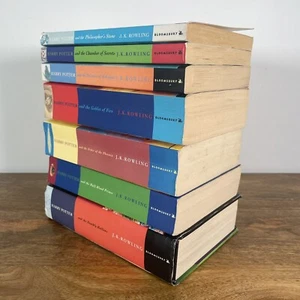 Harry Potter Bloomsbury Edition Complete Set 1-7 J.K Rowling Paperback Books Vtg - Picture 1 of 24
