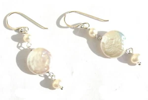 Ohrringe 925 Silber 6x weiße Perlen Pennypearls und Ovalperlen GracyCollection - Picture 1 of 4