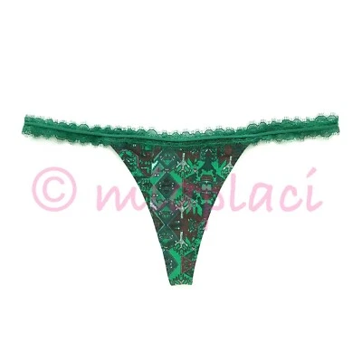 Nuevo con etiquetas Free People Hazel Tanga Panty Verde Combo Foto 1 de 4