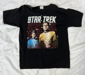 Vintage Star Trek T-Shirt ~ OS Kirk McCoy ~ Glow n Dark Transporter ~ XL - Picture 1 of 2
