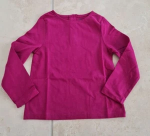JOHN LEWIS BABY GIRLS SOFT COTTON Tee T-Shirts LONG SLEEVE WINE RED BRAND NEW - Picture 1 of 4