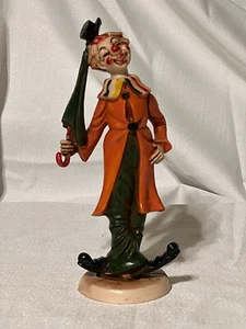 Clown figurine Fontanini vintage resin clown with umbrella - Picture 1 of 5