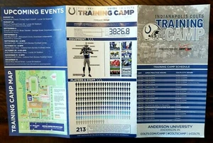 INDIANAPOLIS COLTS 2014 TRAINING CAMP PROGRAM + PEYTON MANNING MAKE IT PERSONAL - Picture 1 of 5
