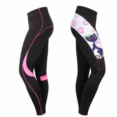 Women's Cycling Long Pants Ladies Gel Padded Bike Bicycle Tight Pants S-5XL - Image 1 of 4