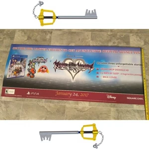 Kingdom Hearts II.8 Final Chapter Gamestop Double SIDED Bi-Fold Poster 21 x 53 - Picture 1 of 4