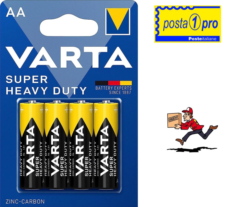 4x Batterie Pile VARTA SUPERLIFE AA Stilo Radio Orologio Mouse Telecomando offer