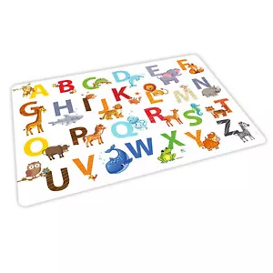 stabiles Vinyl Tischset - Tier ABC Kinder Platzset abwaschbar - Bild 1 von 6