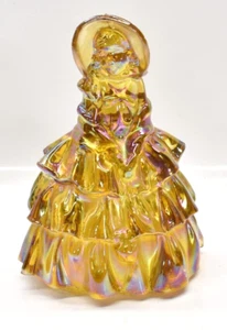 Boyd Art Glass Colonial Louise Doll Marigold Iridescent Carnival - Picture 1 of 4