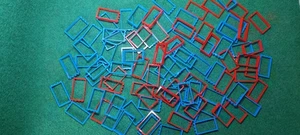 0,29kg LEGO® Konvolut 1x4x6 Türen blau rot Türrahmen Modular City Sammlung - Picture 1 of 1