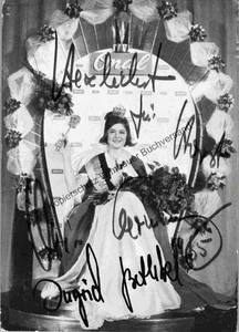 Original Autogramm Ingrid Bethke Miss Germany 1965 /// Autograph signiert signed - Picture 1 of 2