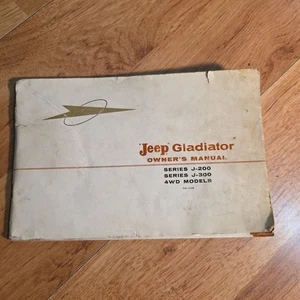 JEEP GLADIATOR 1963 Owner's Manual J-200 & J-300 4WD MODELS - Picture 1 of 7