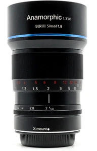 Sirui 50mm F/1.8 1.33x Anamorphic Lens for Fujifilm X - Excellent Condition, - Picture 1 of 3