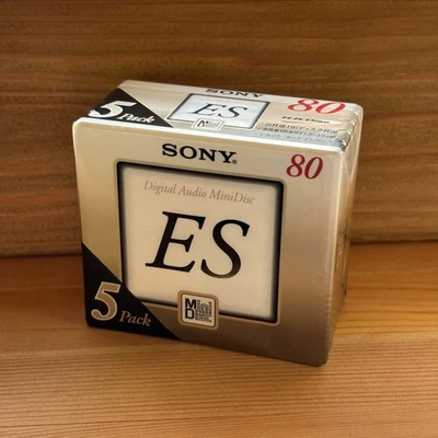 SONY MiniDisc MD ES 80 confezione da 5 pezzi NUOVA sigillata - spedizione vel... - Immagine 1 di 4