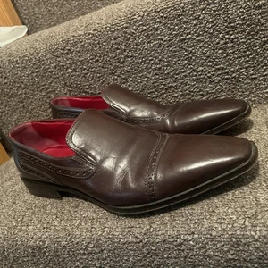 Zapatos de vestir Hugo Boss para hombre talla 8 41 marrón hechos en Italia - Imagen 1 de 6