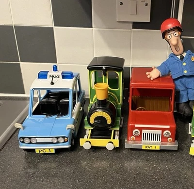 Postman Pat Vehicles Pats Van PC Selbys Police Car Ajay Bains Train Bundle - Image 1 of 4