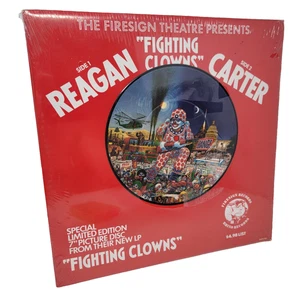 Fighting Clowns Reagan Picture Disc 7" Vinyl Record sealed - Picture 1 of 2