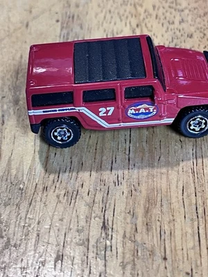Matchbox 2002 Hummer H2 SUV Concept Mountain Adventure Team suelto 27 rojo mate Foto 1 de 4