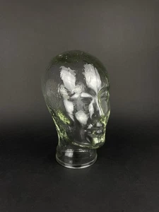 Glaskopf für Kopfhörer Mützen Perücken Caps Hutablage vintage durchsichtig - Bild 1 von 9