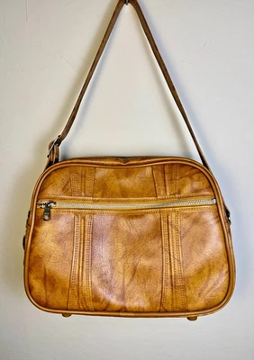 Vtg 1970s American Tourister Brown Carry On Duffle Bag Luggage Lock & Key Taiwan - Image 1 of 4