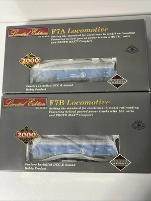 Walthers Proto 2000 - F7A & F7B Loco Set - Great Northern “Big Sky Blue” DCC/SND - image 1 of 4
