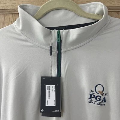 Pulôver Under Armour Aura 2025 PGA Championship 1/4 zíper 2XL codorna oca novo com etiquetas - Imagem 1 de 4