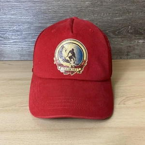 VINTAGE Waikiki Hat Cap Fitted Boys L/XL Trucker Surfer Graphic Hawaii Old Navy - Picture 1 of 10