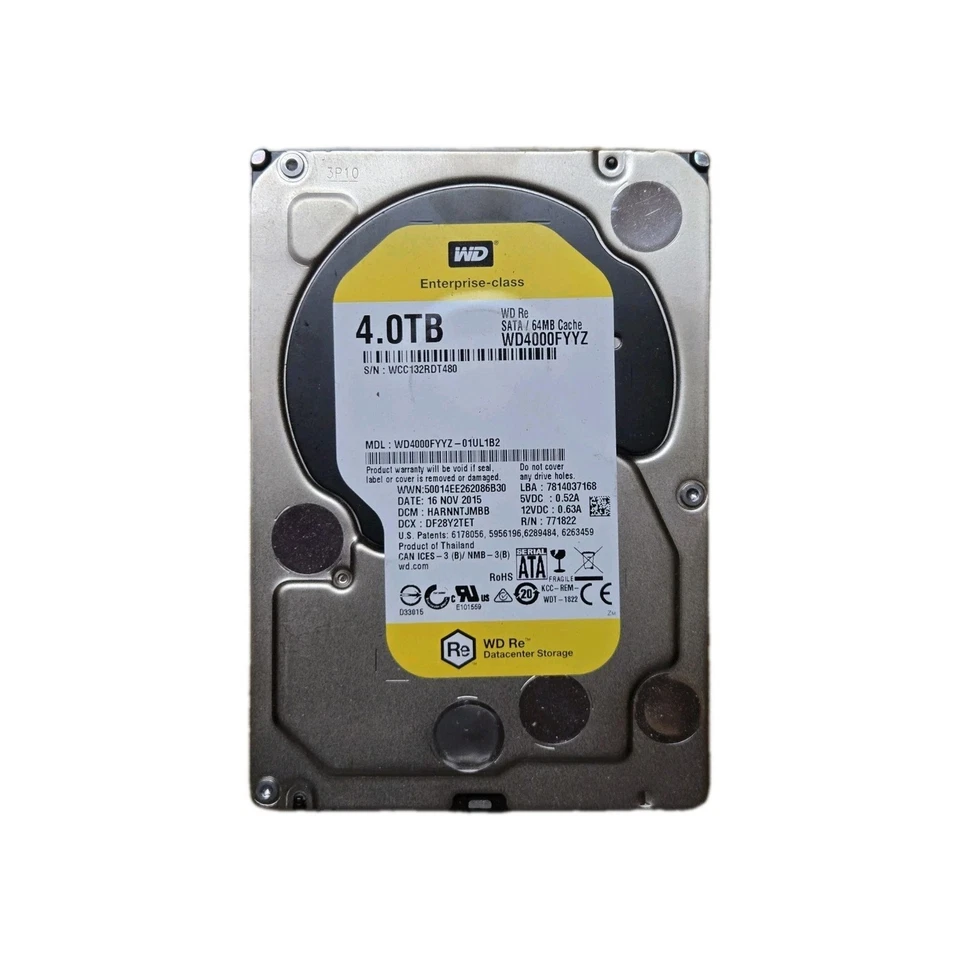 SATA 4TB 3.5" 6Gb/s Clase Empresarial Envío Marca Aleatorio Foto 1 de 3