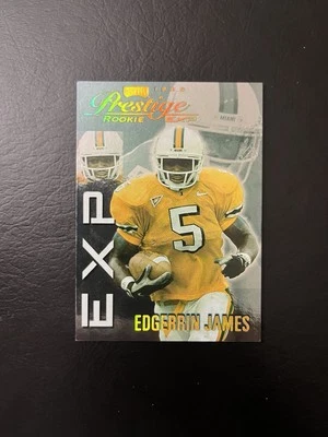 1999 Edgerrin James Playoff Prestige EXP Reflections Gold RC #EX37 405/1000 - Image 1 of 2