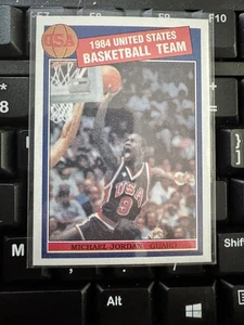 Missing Link Michael Jordan 1984 USA Olympic Team Chicago Bulls HOF Pink Back - Picture 1 of 2