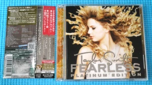 TAYLOR SWIFT CD+DVD Fearless Platinum Edition 2010 OOP Japan OBI UICO-1180 - Picture 1 of 2