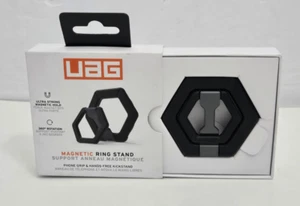 UAG Magnetic Phone Ring Stand Compatible with MagSafe 360 Rotation Black Silver - Picture 1 of 8