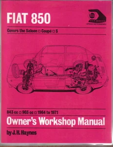 Fiat 850 Saloon, Coupe & S 1964-71 843cc 903cc Haynes Workshop Manual Paperback - Picture 1 of 1