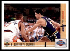 1991-92 Upper Deck K. Johnson vs. Stockton Phoenix Suns/Utah Jazz #32