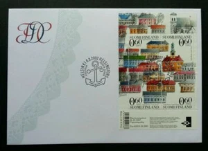 [SJ] Finland UNESCO World Heritage Building 2002 Art City House Architecture FDC - Picture 1 of 5
