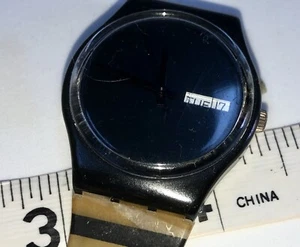 SwaTch White Window GB711 1980 34 mm Funciona Banda - Imagen 1 de 9