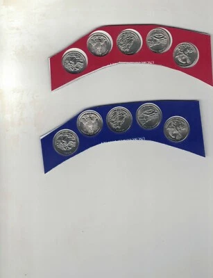 2012 p+d america the beautiful quarters full set 10 coin  in mint plastic L@@K - Image 1 of 2