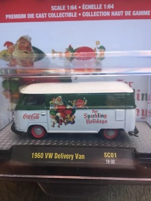 Furgoneta de reparto M2 Machine Chase Coca-Cola 1960 VW "PARA VACACIONES BRILLANTES" VERDE Foto 1 de 4