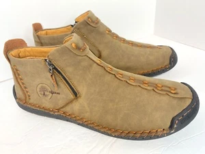 Botas al tobillo de cuero Caoutchouc RUNG para hombre talla 50 (talla US 15) NUEVAS SIN ETIQUETAS - Imagen 1 de 15